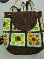 Tas Tekstil Katun Rajasthani Antik Portabel Pasokan Langsung Pabrik Rajutan, Hiasan Bunga Mutiara Berlian, Pegangan Lembut