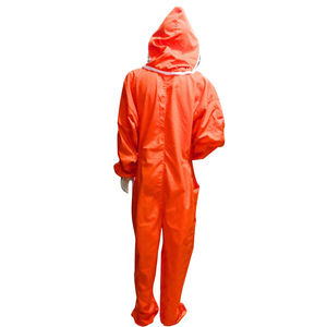 Traje de Apicultor Profesional de Tela de Algodón Naranja, Alta Visibilidad, Seguridad, Transpirable, Ventilado, con Velo, Protección de Nivel Ignífugo - Product Image 3