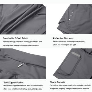 Short de yoga respirant et écologique en spandex/nylon pour femme, dos nu, motif à carreaux, anti-rides, extensible et à séchage rapide - Product Image 6