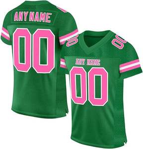 Mejor diseño bordado sublimado fútbol americano Jersey transpirable de manga corta talla grande equipo deportes Jersey - Product Image 2