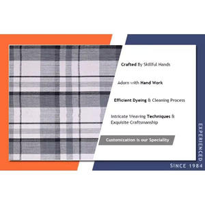 Tapis Kilim de Style bohème Offre Spéciale tapis imprimé en coton tissé à la main avec frange décor d'entrée en peluche lavable coloré - Product Image 6