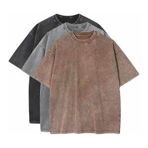 Camisetas de Algodón 100% Pesado con Logotipo Personalizado OEM, Corte Regular, Estilo Urbano para Hombre, Diseño de Serigrafía, Estilo Formal, Tejido de Punto - Product Image 1