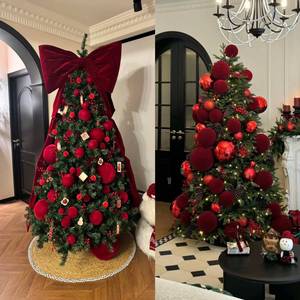 Guirnalda de Bolas de Terciopelo Elegante para Decoración del Hogar, Tela de Alta Calidad, Decoración para Bodas y Eventos, Adorno Festivo para Interiores, Fondo para Fiestas en Casa - Product Image 6