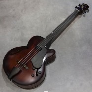 Basso Elettrico Archtop Cutaway Completamente Fatto a Mano - Product Image 2