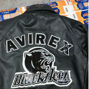 แจ็คเก็ตบอมเบอร์หนังผู้ชาย Avirex แบบปรับได้ ระบายอากาศได้ดี ดีไซน์สั่งทำได้ตามขนาด ทันสมัย กันลม ผ้าแคนวาส สไตล์ไฮสตรีท - Product Image 4