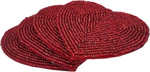 Best Theme Design Glass <b>Beads</b> Table <b>Coaster</b> Best for Parties and Other Functions Tableware Decorative Beast Design <b>Coaster</b> - Product Image 4