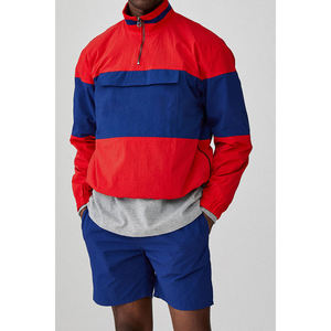 Custom Windbreaker Chándal Streetwear Windbreaker Shorts Set Poliéster Zip up Oversized Windbreaker Short Set - Product Image 1