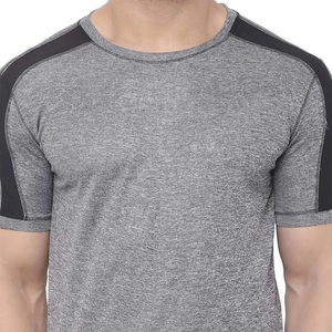 Shoulder Strip Panel Pattern Polyester Spandex Gym Active <b>Shirt</b> Men Running Puff Raised Printing Men Cool <b>Shirt</b> For Summer - Product Image 6