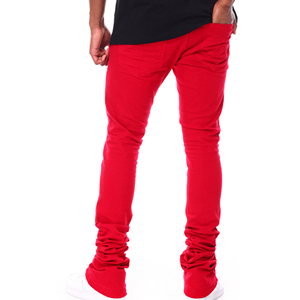 Mode pour hommes Muscle Jogging Pantalons superposables pour hommes Pantalons de survêtement imprimés avec logo personnalisé de couleur unie OEM - Product Image 5