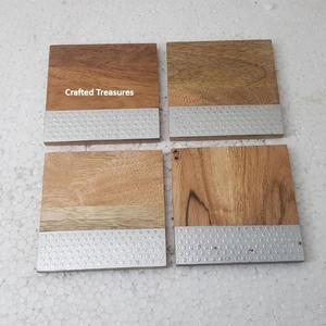 ชุดจานรองแก้วไม้และเรซิ่นแบบหรูหราเป็นมิตรกับสิ่งแวดล้อม พร้อมแผ่นรองจาน/แผ่นรองแก้วทำมือ สำหรับตกแต่งบ้าน ห้องครัว และใช้ในโรงแรม - ผลิตภัณฑ์งานฝีมือชั้นเยี่ยม - Product Image 1