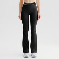 Leggings évasés sans couture taille haute pour femmes, effet push-up, pour yoga et entraînement, sans démarcation visible