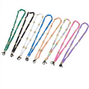 Cadena para Gafas Angelina Trendy, Colorida y Trenzada con Metal, Correa Antipérdida para Gafas de Sol y Lectura, 70cm - Product Image 1