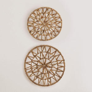 Décorations murales en jacinthe d'eau de luxe pour la décoration intérieure, art artisanal naturel suspendu - Product Image 4