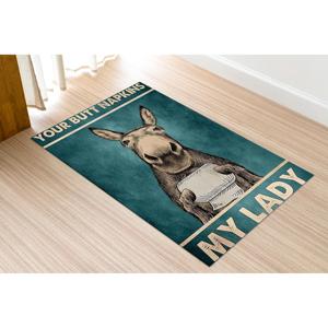 Alfombra estampada: diseño moderno, antideslizante, fácil de limpiar, ideal para pasillos y baños, alfombra delgada no tejida - Product Image 5