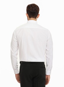 จำหน่ายเสื้อเชิ้ตสีขาวสำหรับผู้ชาย สำหรับชุดยูนิฟอร์มองค์กร ชุดทำงานในสำนักงาน ใช้ในงานมืออาชีพ มีจำหน่ายในราคาขายส่ง - Product Image 4