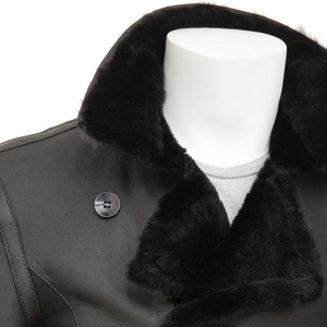 Abrigo largo de alta calidad para hombre, gabardina de cuero genuino - Product Image 1