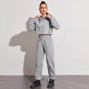 Ensemble deux pièces personnalisé pour femmes survêtements de sport à motif solide et joggeurs pour l'hiver tenue parfaite pour les activités de plein air - Product Image 6