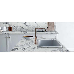 Quartz Calacatta Arabescato Unionstone, composition cristalline, épaisseur 3 cm - Product Image 2
