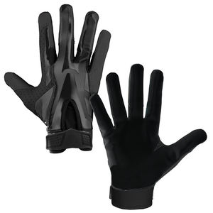 Guantes de fútbol americano personalizados Lineman de silicona de alta calidad con estampado de palma en la espalda Guantes de fútbol Sticky Palm Ligero - Product Image 1