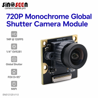 Módulo de Cámara Monocromática MIPI OV9281 de 1MP, 1280x800, 120FPS, Obturador Global, para Visión Artificial e Inspección Industrial