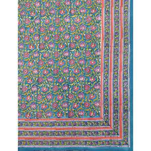 Drap plat en coton percale pour lit double avec taies d'oreiller imprimées (108 x 108) - Product Image 2