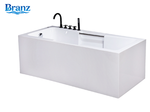 Fournisseur en gros <span class=keywords><strong>de</strong></span> baignoires rectangulaires en PRF (Plastique Renforcé <span class=keywords><strong>de</strong></span> Fibres <span class=keywords><strong>de</strong></span> <span class=keywords><strong>Verre</strong></span>) pour projets OEM, avec jupes en <span class=keywords><strong>acrylique</strong></span> - Product Image 1