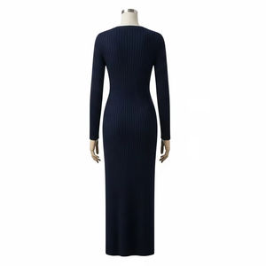 Robes de soirée en tricot anti-rides pour adultes, tissu extensible doux, coupe élégante, tenue de soirée formelle, robe de soirée tendance pour femmes - Product Image 2