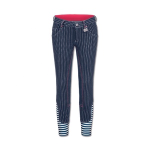 Vêtements équestres durables de haute qualité culottes d'équitation pour enfants pantalons d'équitation imprimés en silicone prix de gros produits pour chevaux - Product Image 1