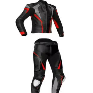 Combinaison en cuir de course de moto deux pièces avec logo personnalisé Combinaison en cuir de moto haut de gamme personnalisée pour moto - Product Image 2