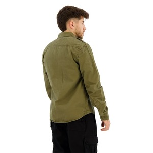New <b>Men's</b> Standing <b>Collar</b> <b>Shirt</b> All Cotton Spun <b>Men's</b> <b>Shirt</b> Leisure Standing <b>Collar</b> Long Sleeved <b>Shirt</b> for <b>Men</b> - Product Image 6