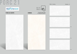 Porcecon Azulejos de porcelana esmaltada superior 60x120cm Diseño moderno brillante Aplicaciones de suelo de pared interior Premium Firebrick Global - Product Image 5