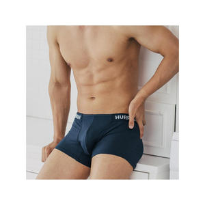 Calzoncillos Bóxer y Calzoncillos de algodón de alta tensión de tres piezas para hombre con adherencia básica del logotipo de la cintura de malla-PRISA & PAIN - Product Image 1