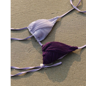 Vente chaude ensemble de bikini pour femmes maillot de bain en tissu polaire sud-coréen maillots de bain maillots de bain deux pièces personnalisés été fabriqué au Pakistan - Product Image 6