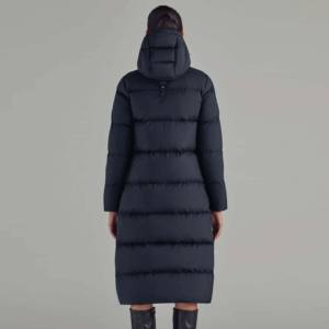 Vente en gros Automne Hiver Femmes Manteaux en duvet Couleurs Personnalisées Tailles Imperméable Coupe-vent Fermeture de ceinture Manches longues Streetwear Vestes - Product Image 6