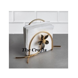Extremely Good Design <b>Tissue</b> <b>Paper</b> Holder In Metal Gold <b>Color</b> Napkin Holder For Table Top Accessories - Product Image 1