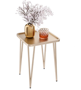 Mesa auxiliar de sofá de Metal de alta tendencia, decoración del hogar, mesa auxiliar hecha a mano, acabado de esmalte negro, muebles modernos para sala de estar - Product Image 3