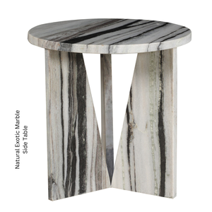 Mesita de Noche de Mármol Natural para Dormitorio de Lujo, Muebles de Sala de Estar, Decoración de Comedor, Diseño Moderno, Hecho a Mano, Duradero, para Uso en Hoteles - Product Image 3