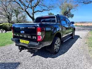 รถกระบะ Ford Ranger wildtrak 2021เบาะหนังแท้ FWD ACC ยาง R21ควบคุมความเร็วคงที่ขนาดน้ำมันดีเซล