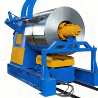 Ligne de production de formage de bobines de tôles métalliques robustes 3T/5T/7T/10T/12T avec dérouleurs hydrauliques et moteur facile à utiliser