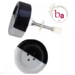 Botón de resina Premium perillas de armario tirador negro blanco uso versátil para cocina dormitorio sala de estar Villa Hotel escuela - Product Image 1
