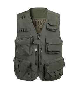 Lienzo personalizado Casual invierno pesca senderismo táctico al aire libre carga fotógrafo Multi bolsillo hombres utilidad chaleco Reversible chalecos - Product Image 5