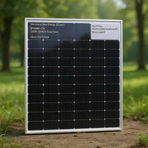 Panneau solaire monocristallin HJT Wensheng New Energy (Sunwin) SP435M-72H 550W-720W avec couvercle avant en verre - Product Image 3