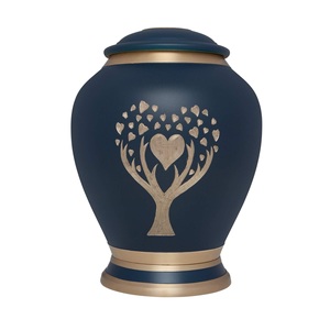 Mejor llegada de aluminio de diseño clásico de latón grabado a mano para cenizas de adultos urna de cremación tamaño personalizado forma Color - Product Image 2