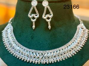 Traditional <b>Gold</b>-Plated Bridal Ethnic Jewelry Set Model 23161 Triangle Motif Hanging Drop Necklace Fashion <b>Chokers</b> Necklaces - Product Image 6