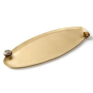 Juego de 3 bandejas de comida de metal chapadas en oro de calidad superior, ideales para restaurantes, bodas, cafés, postres y servicio de chocolate - Product Image 3