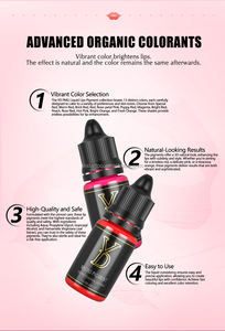 WenShen Options personnalisables Ingrédients naturels Liquide <span class=keywords><strong>de</strong></span> tatouage pour les lèvres Maquillage permanent Pigment YD Encre <span class=keywords><strong>de</strong></span> tatouage - Product Image 3