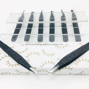 Stainless Steel High Precision Anti-Magnetic Anti-Static Smooth Tip Eyelash Extension Tweezers Set Professional Lash Tools - Product Image 5
