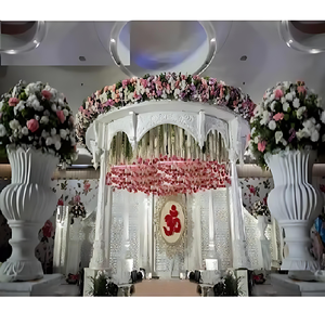Boda hindú asiática Blanco Heer Mandap Venta al por mayor Toldo ligero Estilo Vivah Mandap EE. UU. Mejor vendedor Etapa de matrimonio DST Exports - Product Image 1
