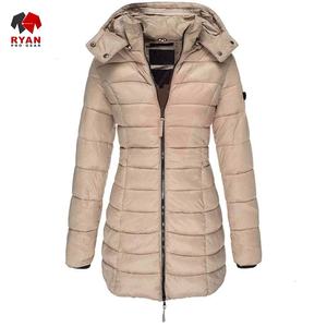 Manteau long matelassé personnalisé pour femmes Veste d'hiver chaude avec logo personnalisé Confortable et respirante - Product Image 6