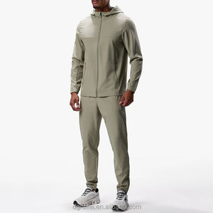 Custom Breathable <b>Summer</b> Jjogging Wear Vintage Polyester Plus Size <b>Men's</b> Running <b>Jacket</b> Windbreaker <b>Lightweight</b> Tracksuit Set - Product Image 1